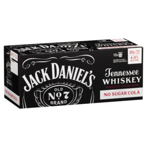 JACK DANIEL'S & NO SUGAR COLA 10 PACK 20/CTN