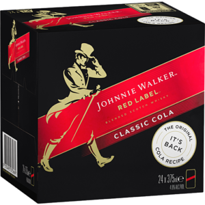 JOHNNIE WALKER & COLA CUBE 375ML