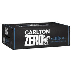 CARLTON ZERO NON ALC BEER CANS CTN