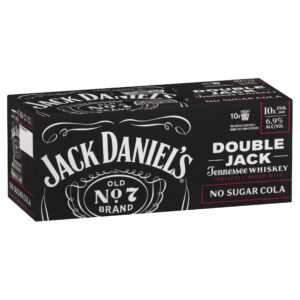 JACK DANIEL'S DBL JACK NO SUGAR & COLA 10PACK CTN/20